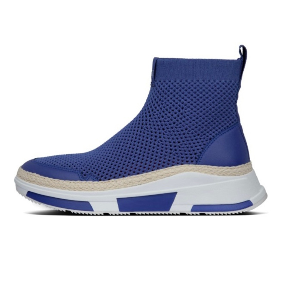 FITFLOP Erin Mesh High Top Sneakers Galaxy Blue US 7  |  EU 38